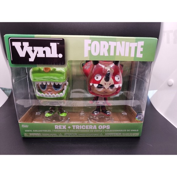 Funko Other - Funko: Rex + Tricera Ops.  Vinyl Vynl Fortnite 2-Pack (2018), NIB New-In-Box